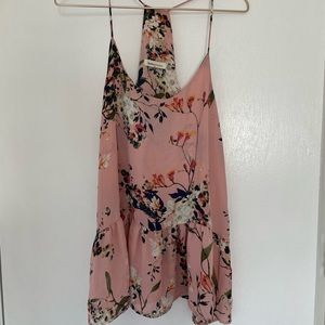 Cami top with ruffle hem
